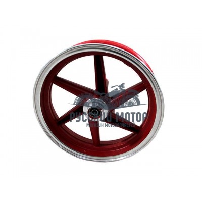 Диск колеса 10' Honda Dio передний, литой, дисковый тормоз красный
