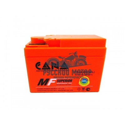 Аккумулятор CANA гелевый 12v/2.3hr YTR4A-BS - orange (50EN, Gel) 20 (Honda - 'широкая')