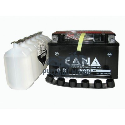 Аккумулятор CANA 12v/7hr YTX7A-BS (85EN, MF, 150*87*94, 2,2кг, +) 6