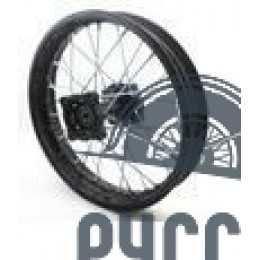 Диск колеса задний алюминиевый на спицах 1.85 - 14' обод черный, дисковый тормоз ось 15мм Питбайк
