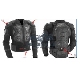 Куртка защитная (черепаха) TS601 черная (XXL)