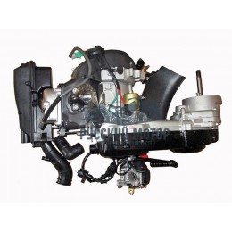 Двигатель скутера в сборе 139QMB 80cc база под 12' длинная ось(фильтр. катуш.заж., карбюратор)