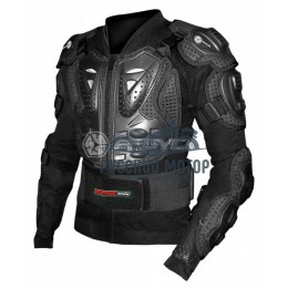 Куртка защитная (черепаха) AM02 черная (XXХL) Scoyco без логотипа