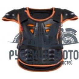 Защита тела (черепаха) детская (Free size) HEROBIKE черно-оранжевая ARMOR